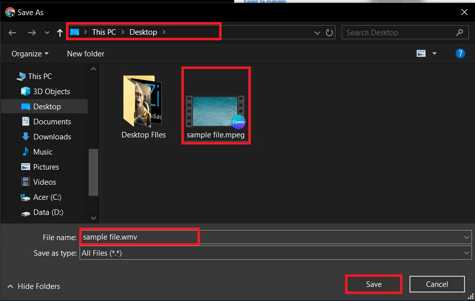 How To Convert MPEG to WMV Using Online Tool: Step 4