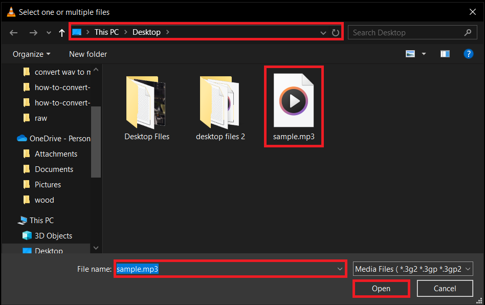 Convert Using VLC Media player on Windows: Step 3
