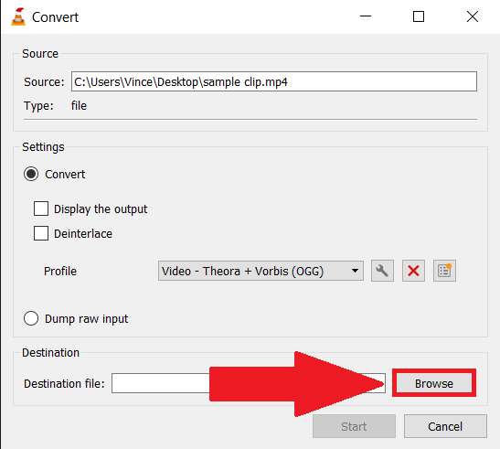 How To Convert Videos to Different Formats Using VLC: Step 7