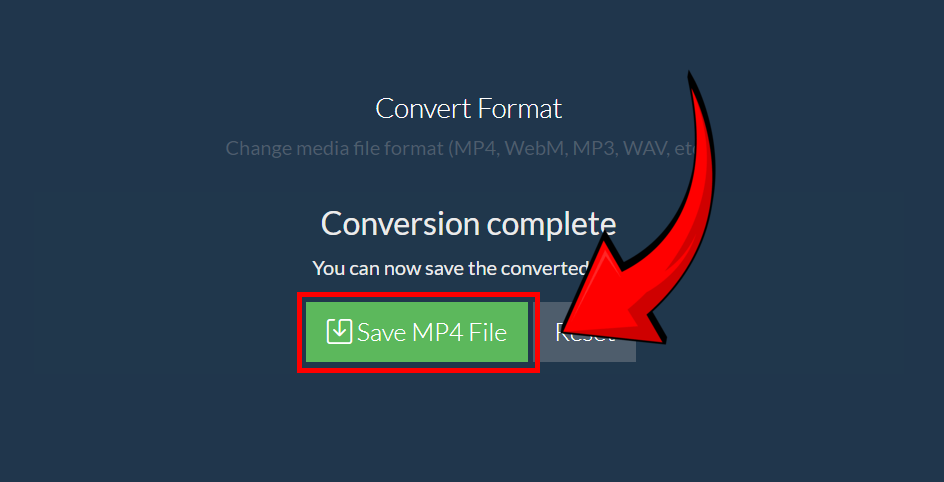 How to Convert WEBM to MP4 Using ezyZip Media Converter: Step 7