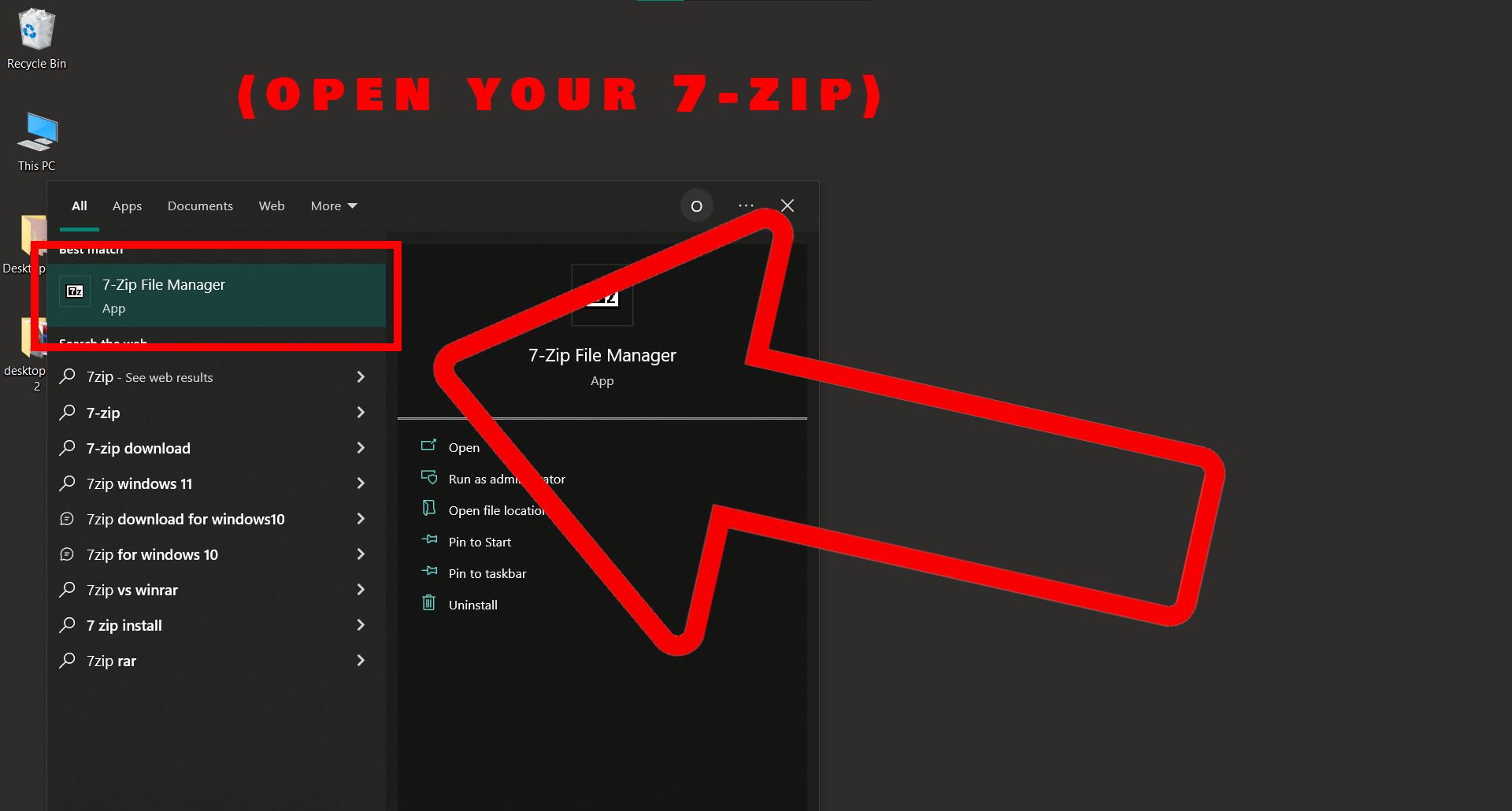 How To Create Multipart ZIP Files Using 7-Zip: Step 2