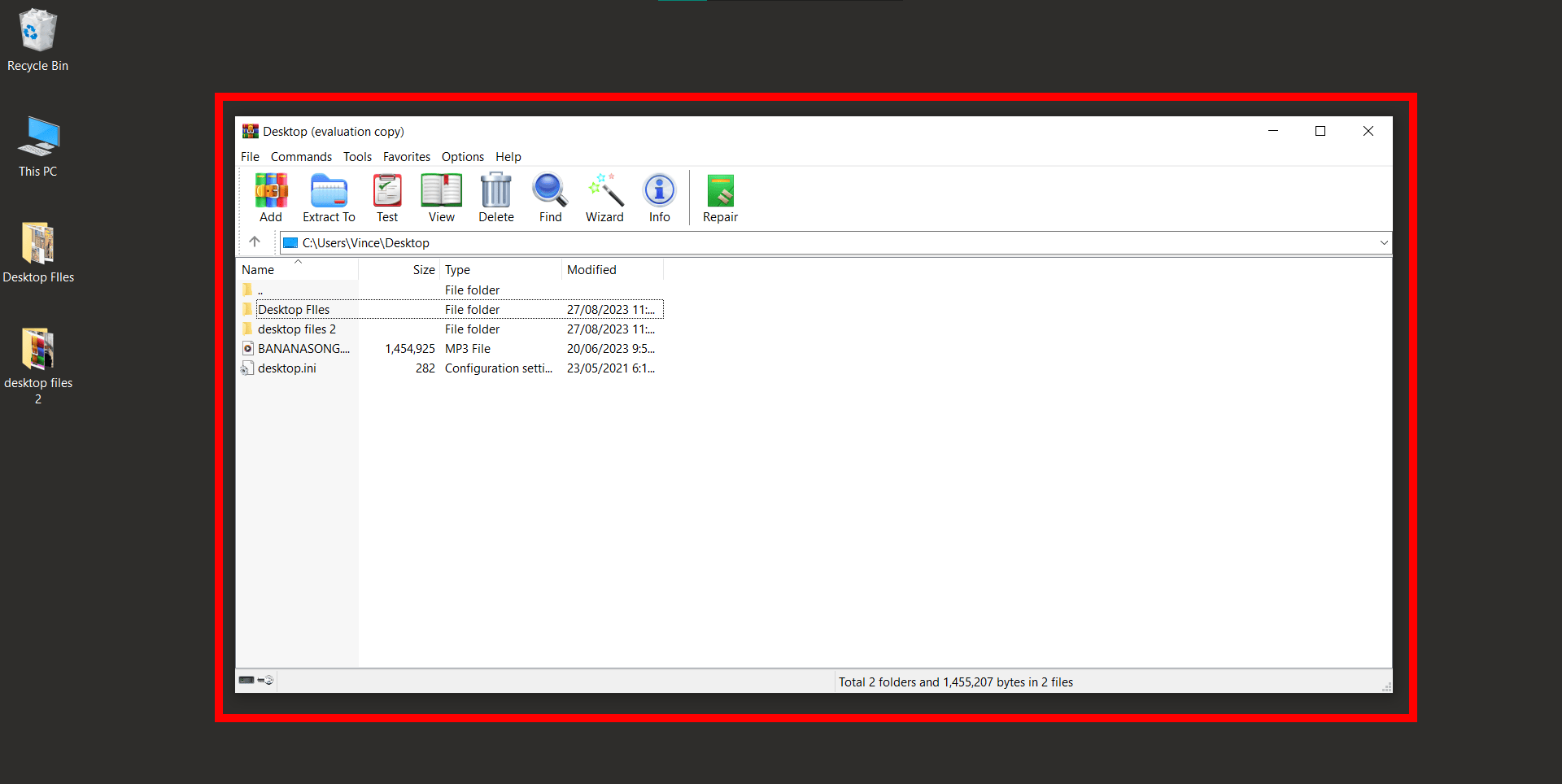 Encrypting RAR Files on Windows Using WinRAR: Step 1