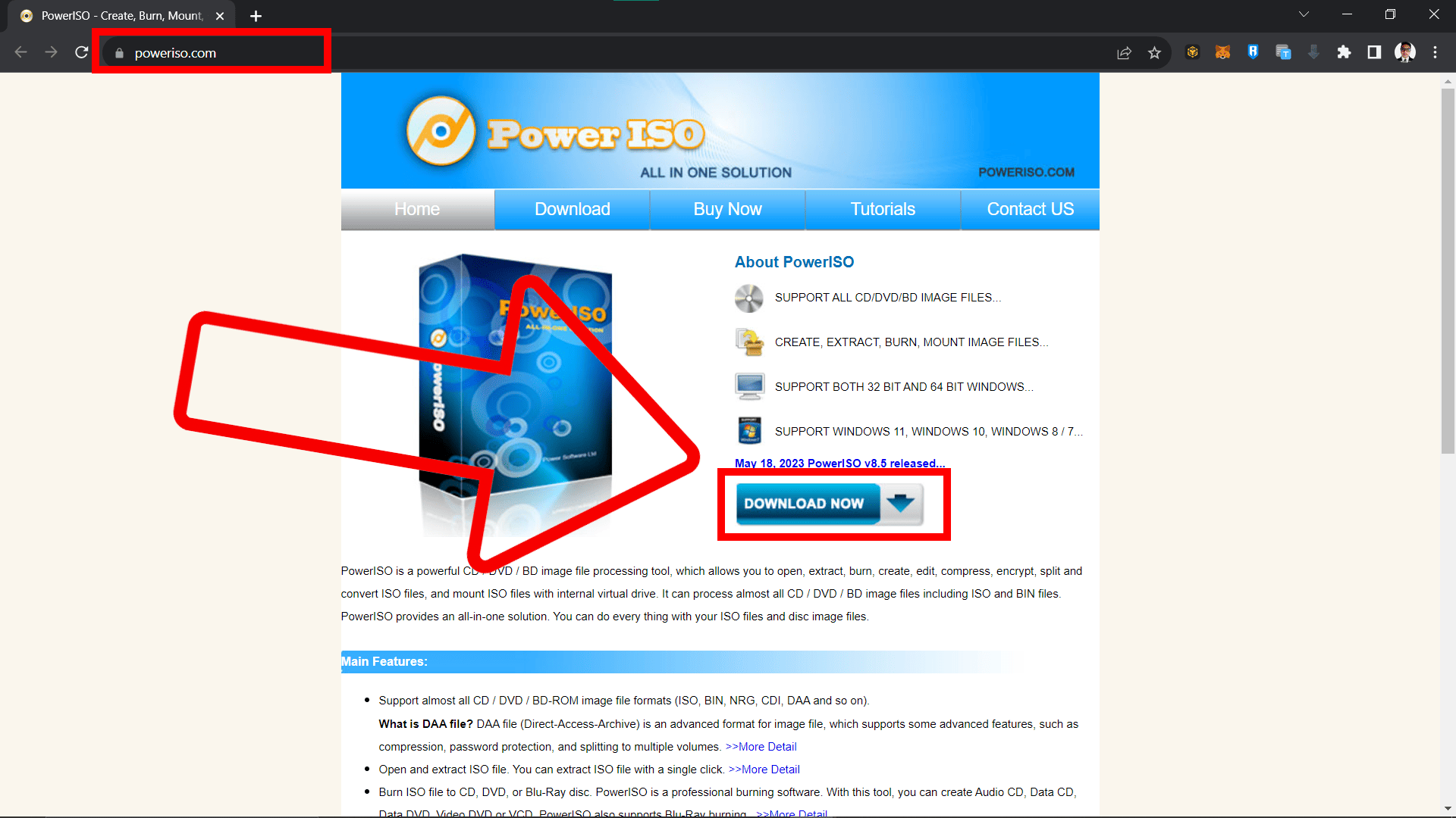 How To Extract BIN Files Using PowerISO on Windows: Step 1