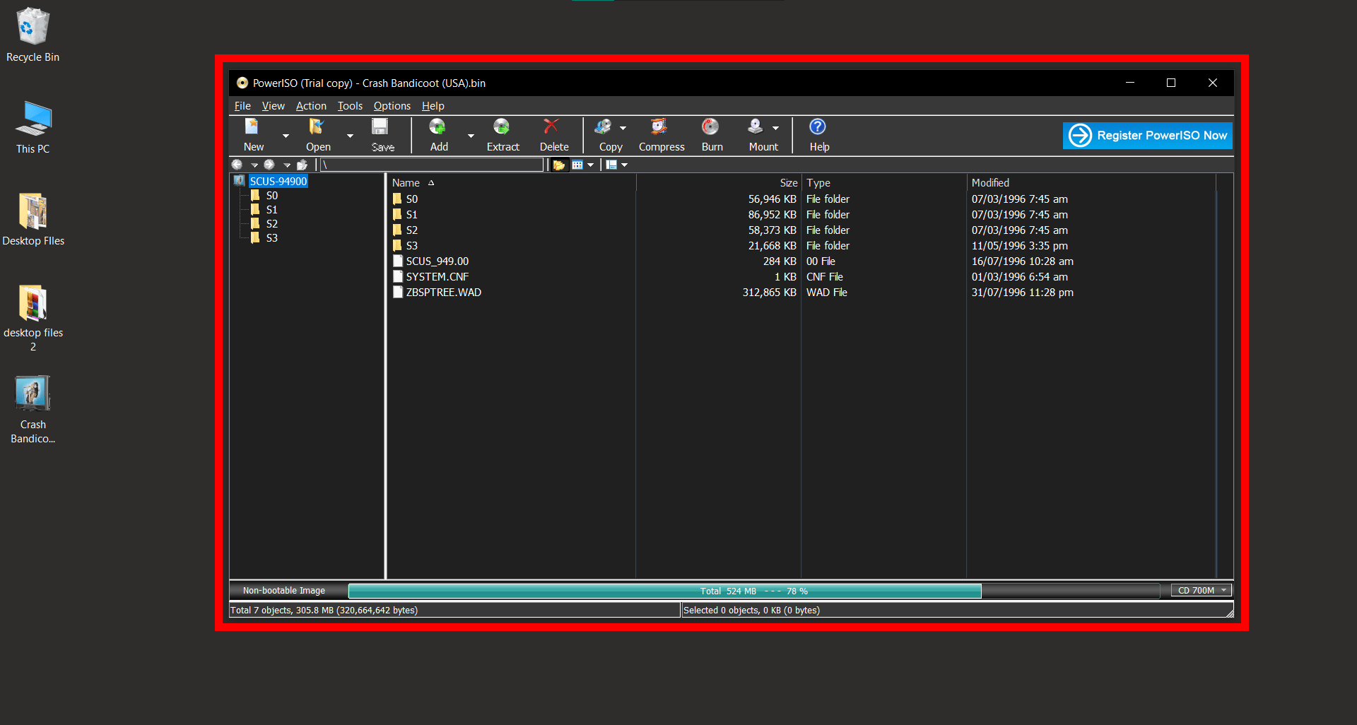 How To Extract BIN Files Using PowerISO on Windows: Step 2