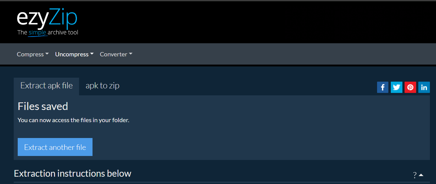 How To Extract APK Files Online: Step 3