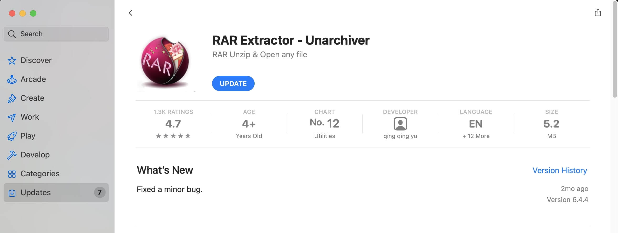 Method 2: Using rar extractor app for Mac: Step 1