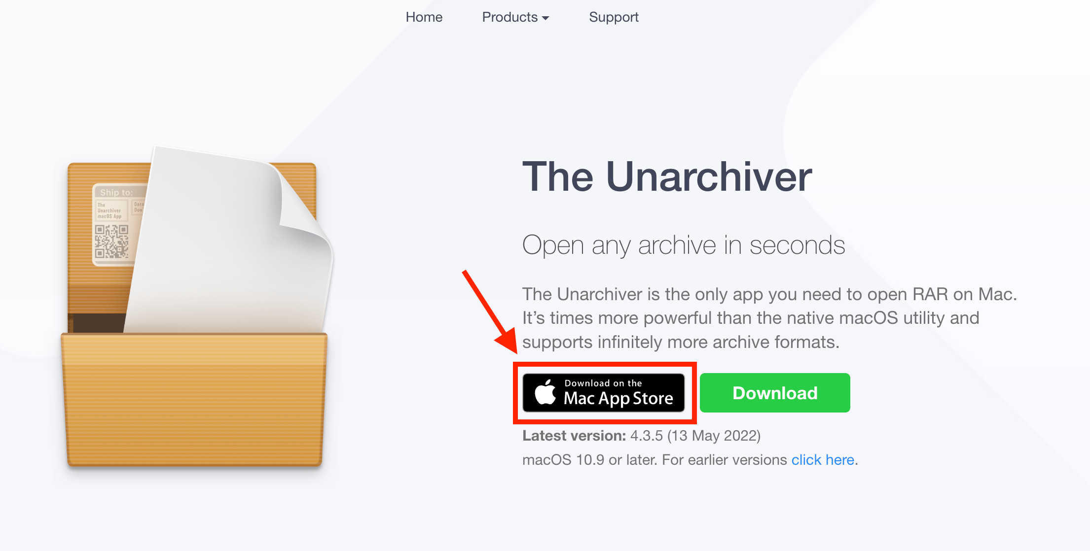 Method 1: Using The Unarchiver: Step 1