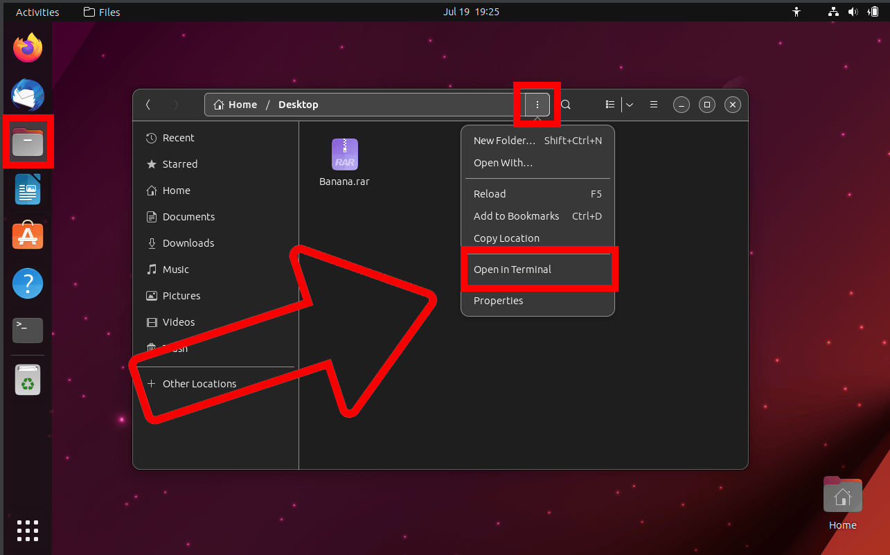 How To Extract Files to a Different Folder Using Command Line: Step 1