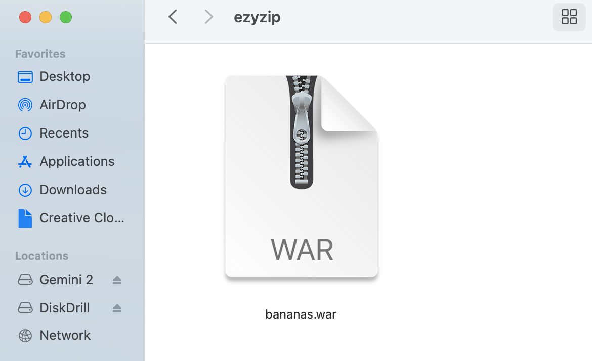 How To Extract WAR Files on MacOS: Step 1