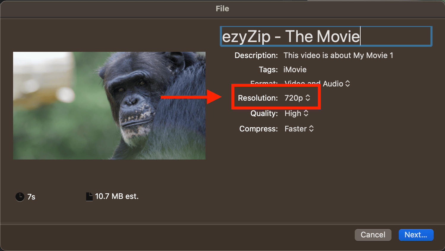 How To Compress Video Files: Reduced resolution