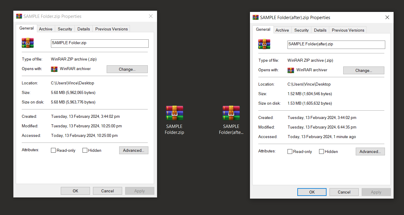 How To Set Maximum Compression Using 7-Zip: Step 4