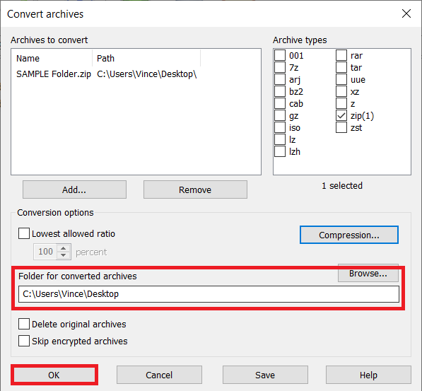 How To Set Maximum Compression Using WinRAR: Step 4