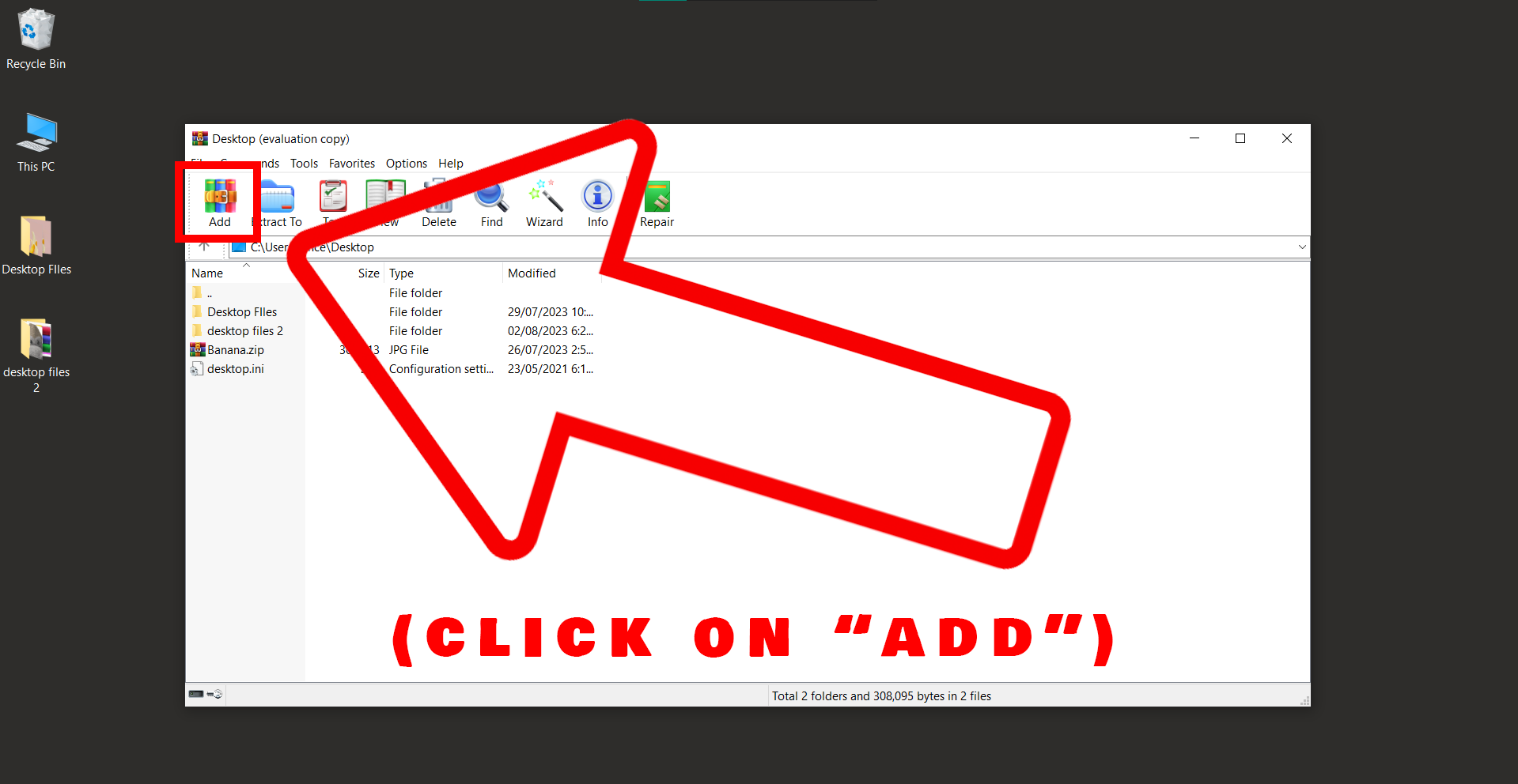 How To Split ZIP Files into Smaller Files Using WinRAR: Step 3