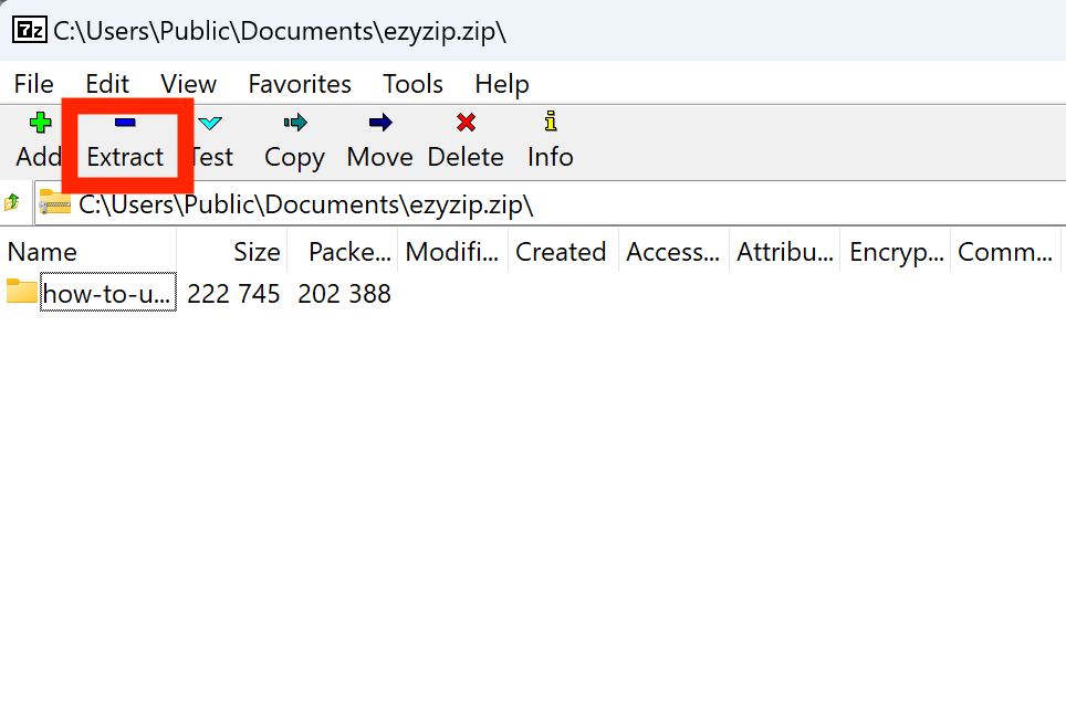 How To Open 7Z Files Using 7-Zip: Step 5