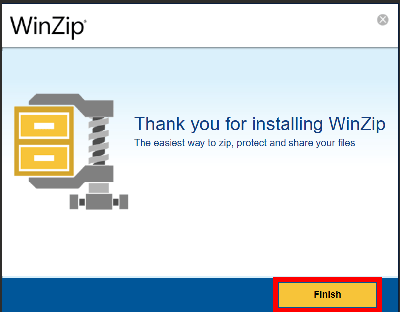 How To Unzip Using WinZip: Step 1