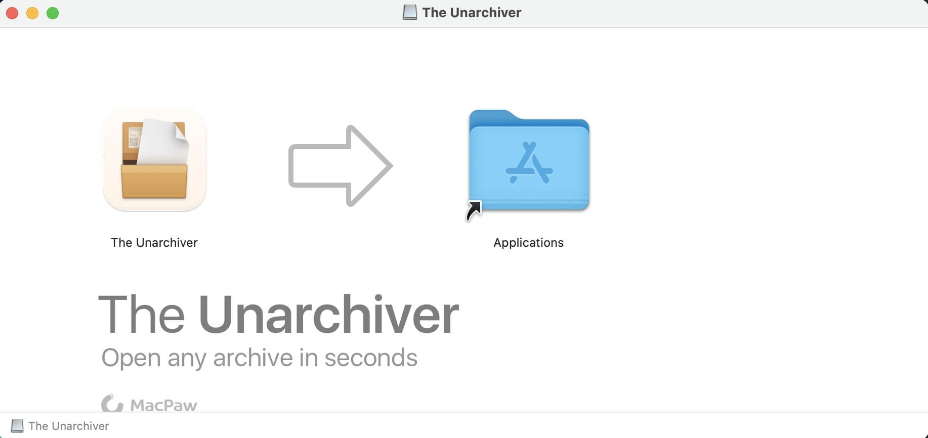 How to Open Password Protected ZIP File Using unarchiver: Step 1