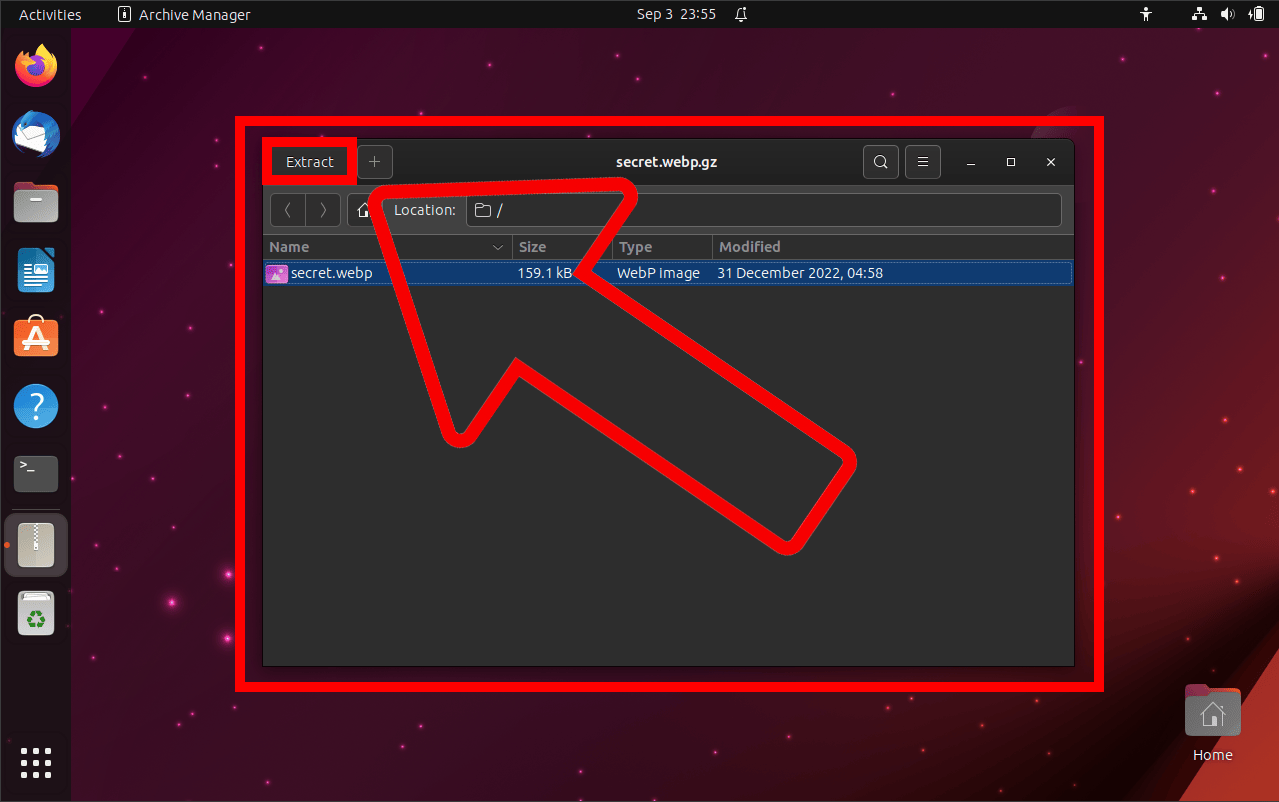 How To Open GZ Files on Linux: Step 2
