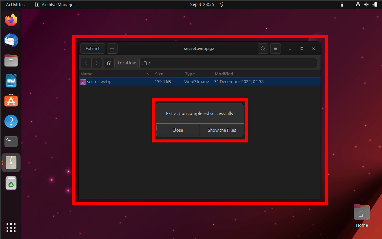 How To Open GZ Files on Linux: Step 2