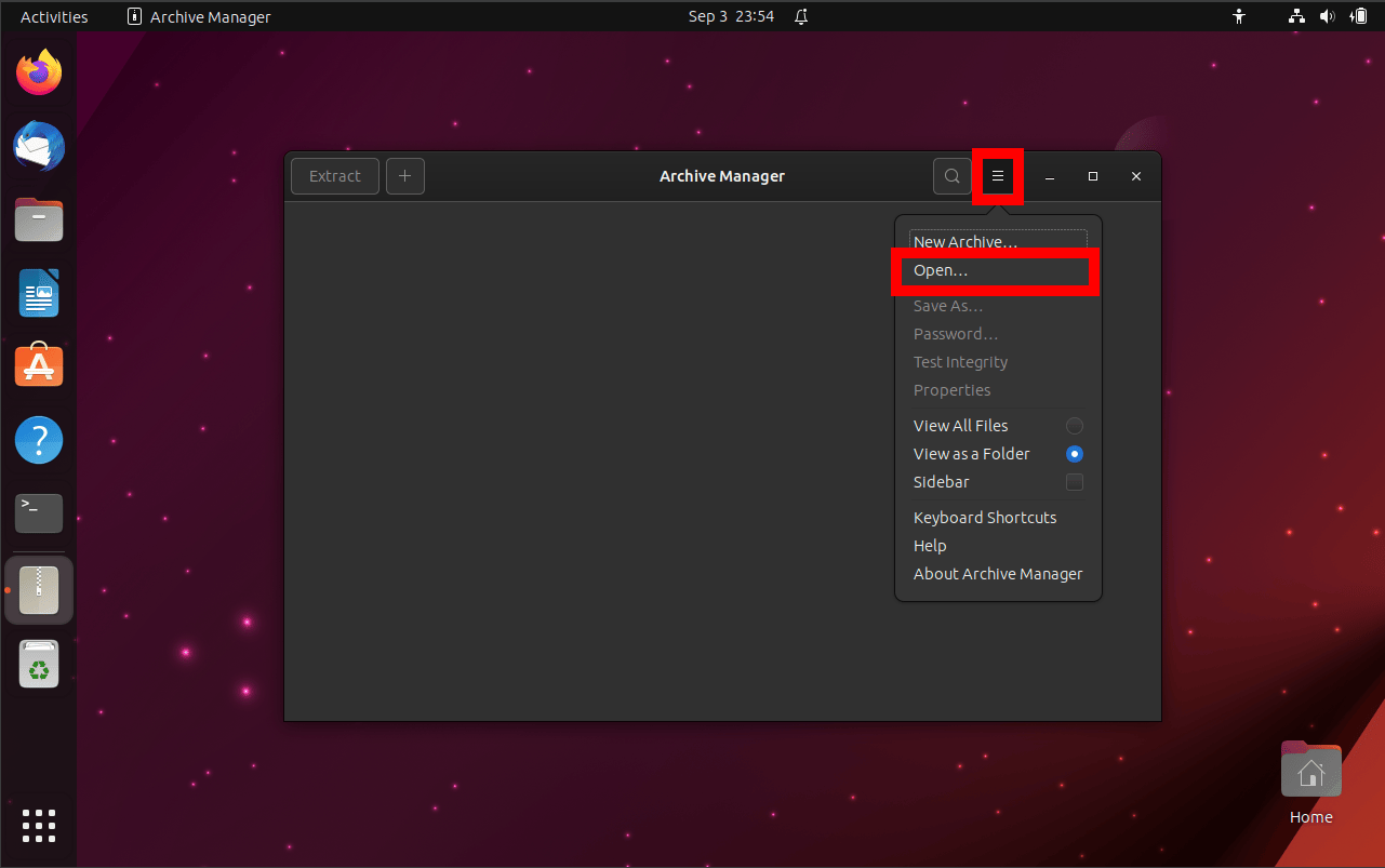 How To Open GZ Files on Linux: Step 2