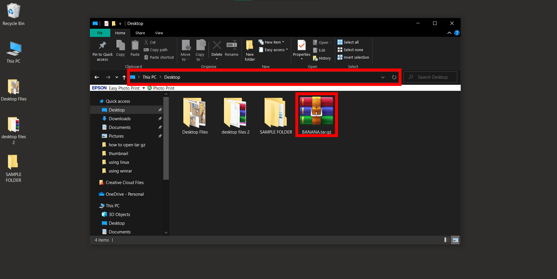 How To Open GZ Files on Windows using WinRAR: Step 2