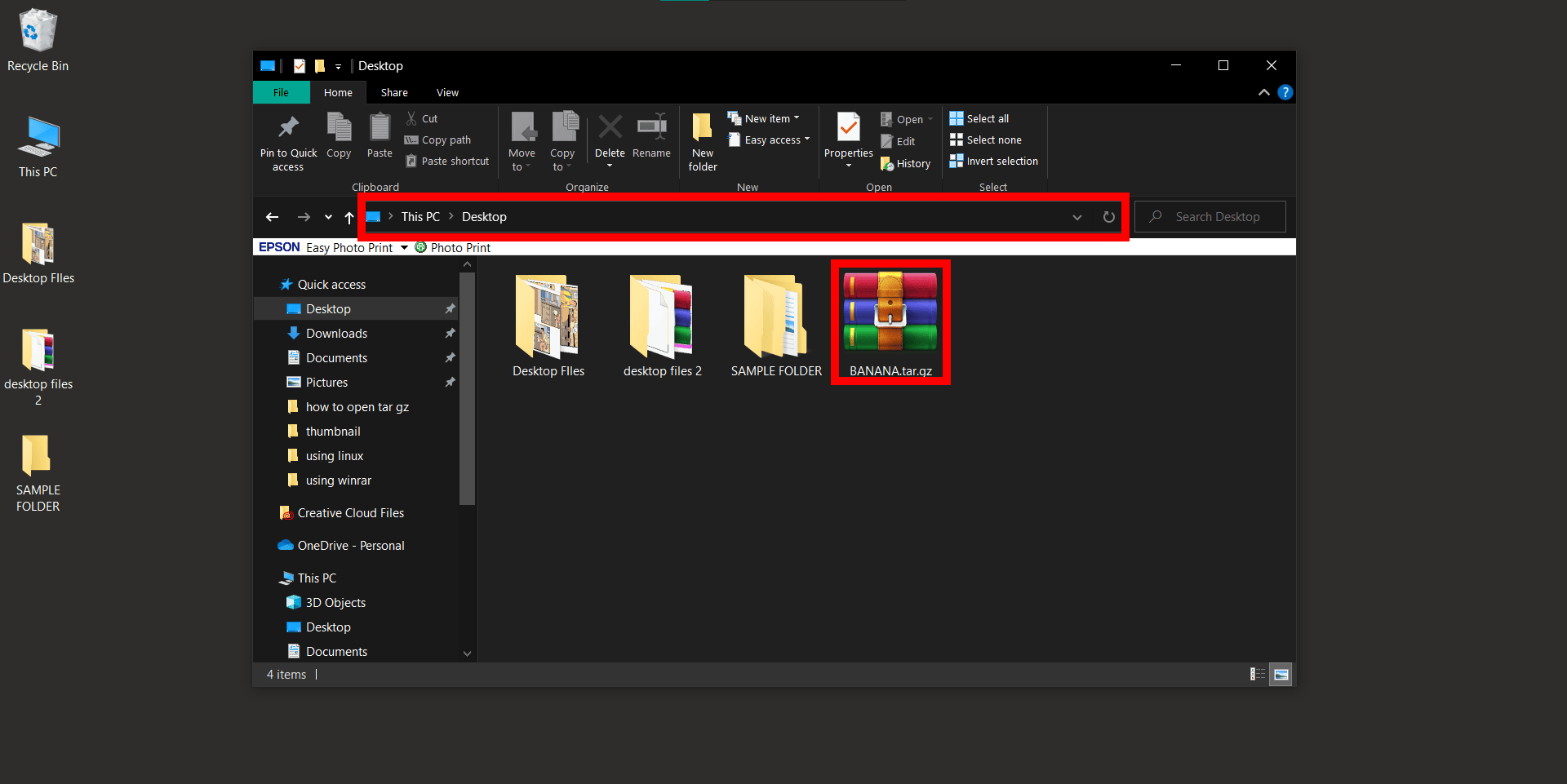 How To Open GZ Files on Windows using WinRAR: Step 3