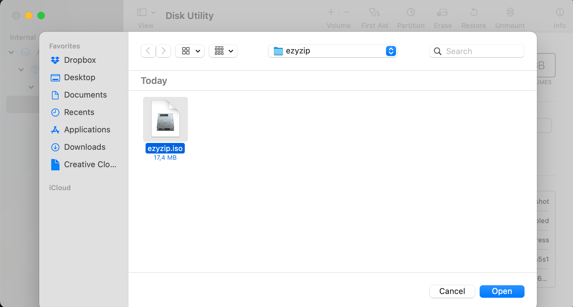 How To Open ISO Files Using Disk Utility: Step 4