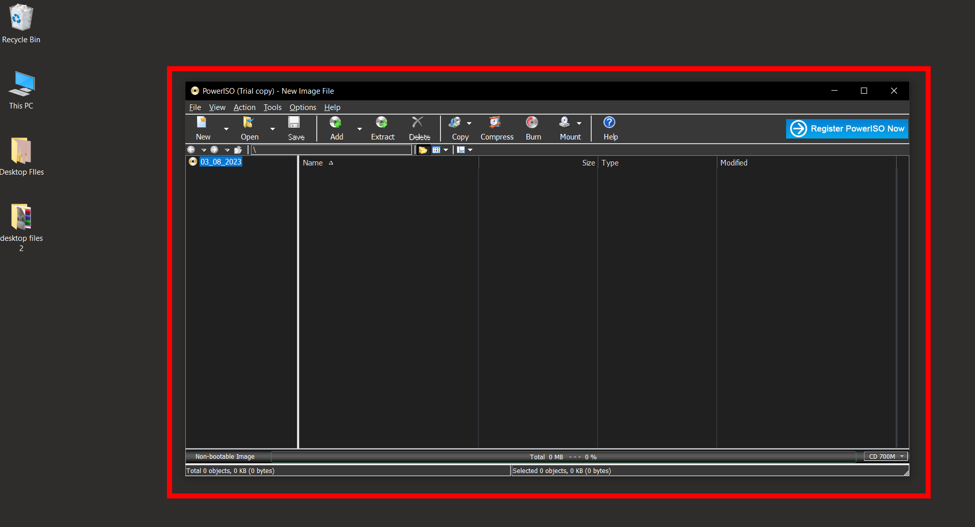 How To Open ISO Files Using PowerISO: Step 3