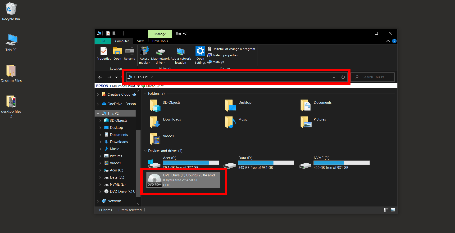 How To Open ISO Files Using Windows Explorer: Step 3