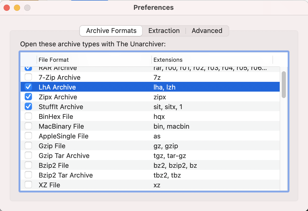 How To Open LZH Files On MacOS Using The Unarchiver: Step 3