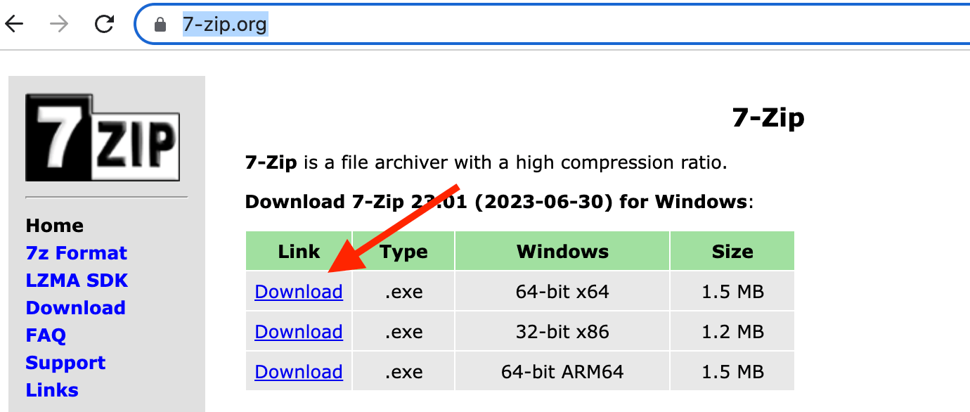 How To Open RAR Files Using 7-Zip: Step 1