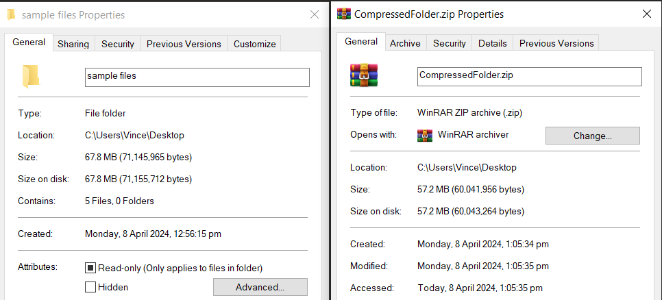 Reduce Folder Size For Upload: Step 3