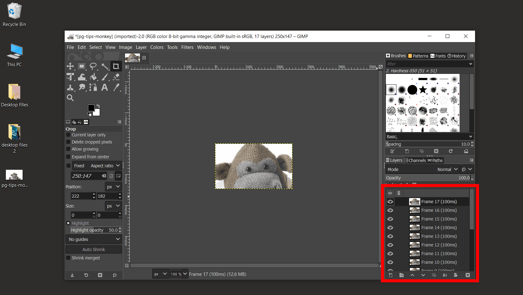 How To Reduce GIF Size Using GIMP: Step 3