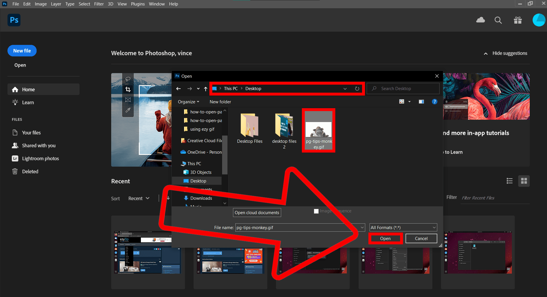 How To Reduce GIF Size Using Photoshop: Step 1