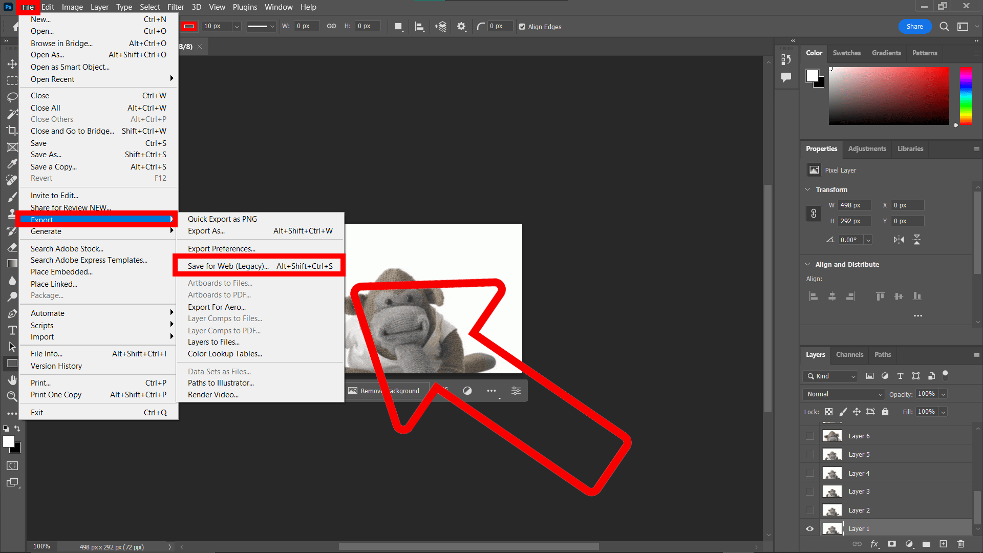 How To Reduce GIF Size Using Photoshop: Step 2