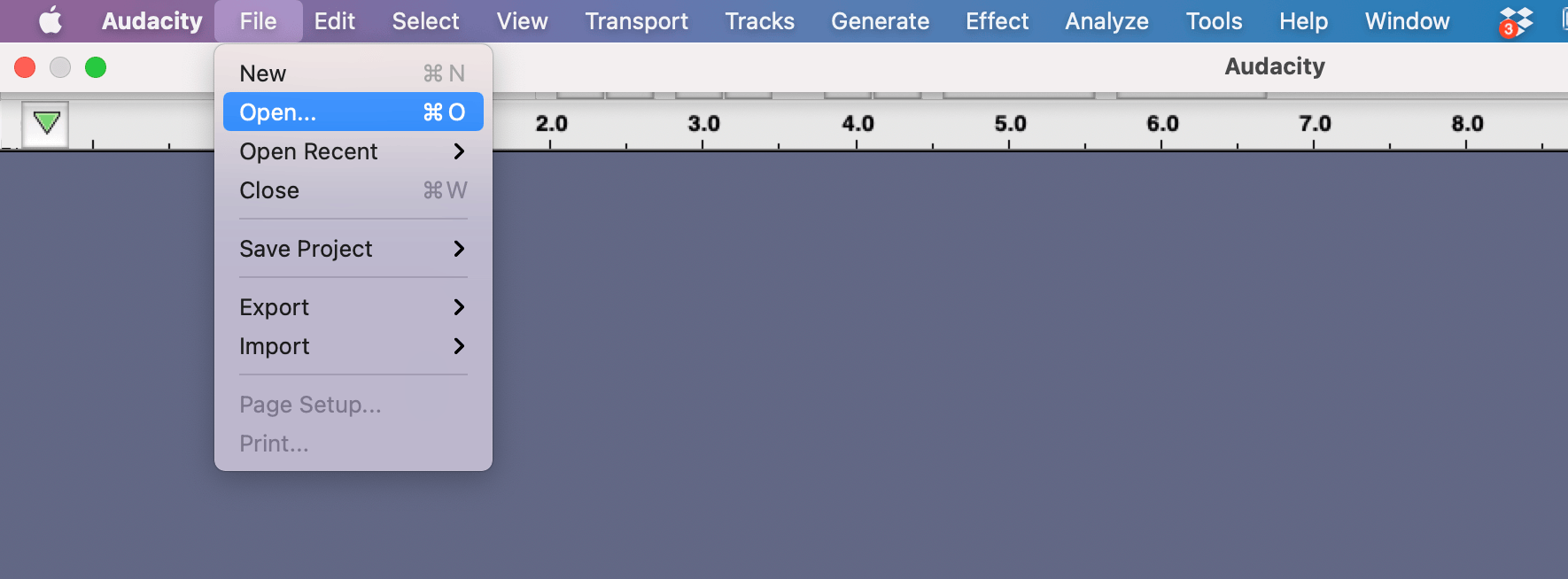 How To Reduce MP3 Size using Audacity: Step 2