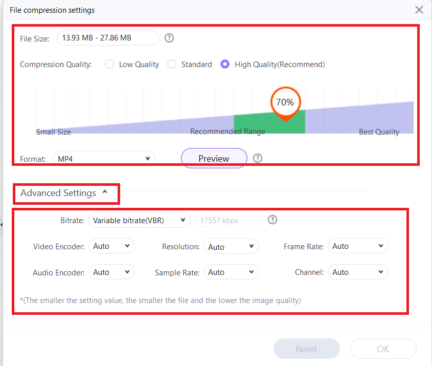 How To Reduce Video File Size Using Wondershare UniConverter: Step 3