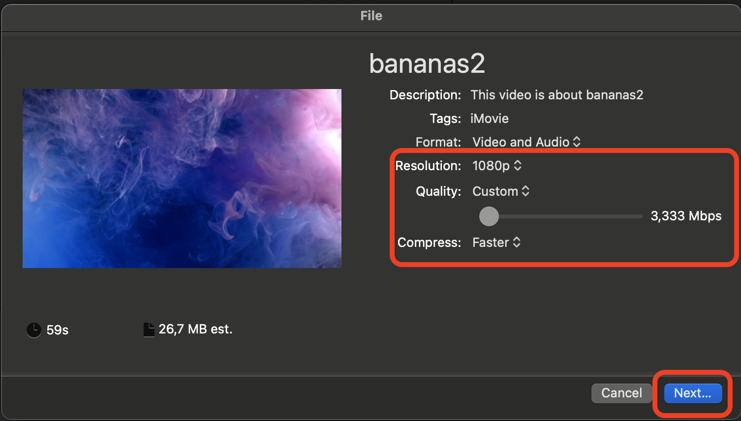 How To Reduce Video Size On Windows Using iMovie: Step 3