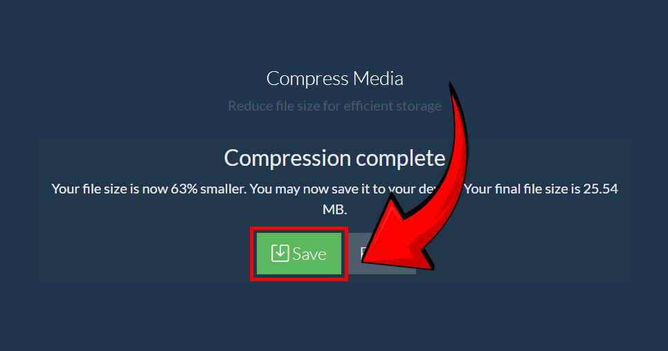 How to Compress Video For Binance Using ezyZip Media Converter: Step 5