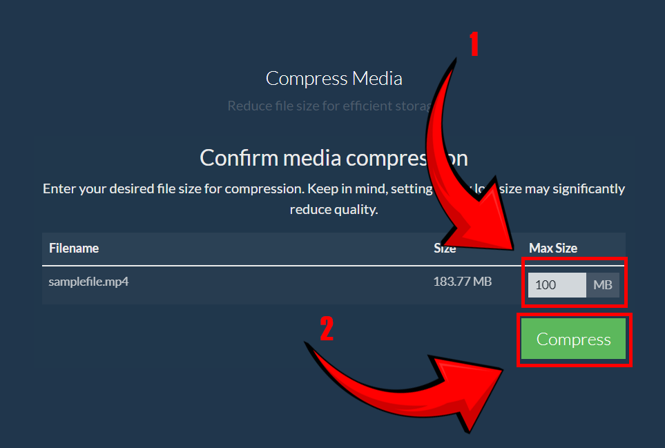 How to Compress Video for LinkedIn Using ezyZip Media Converter: Step 4
