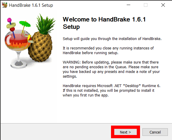 How To Use Handbrake on Windows: Step 1