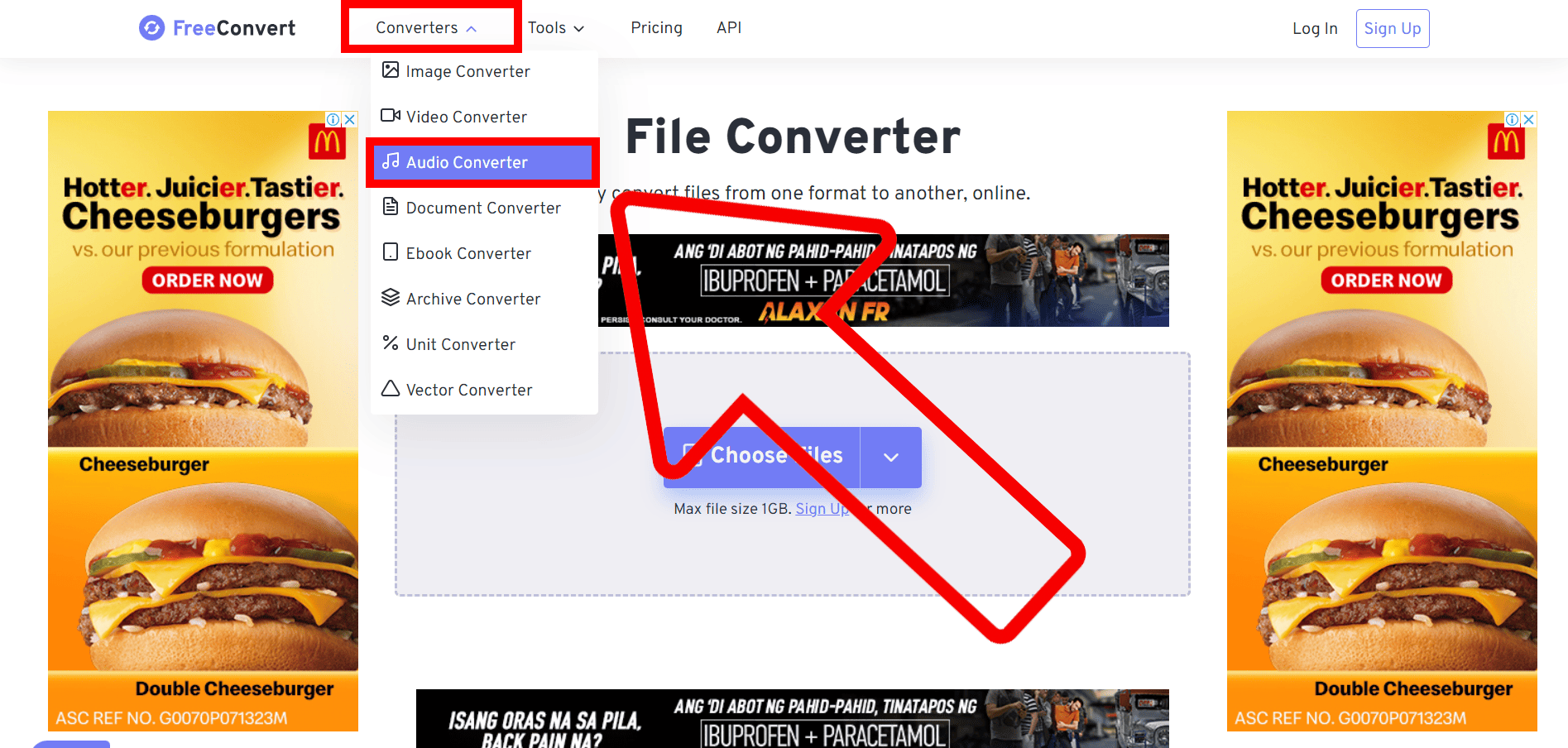 How To Reduce WAV File Size Using FreeConvert: Step 2