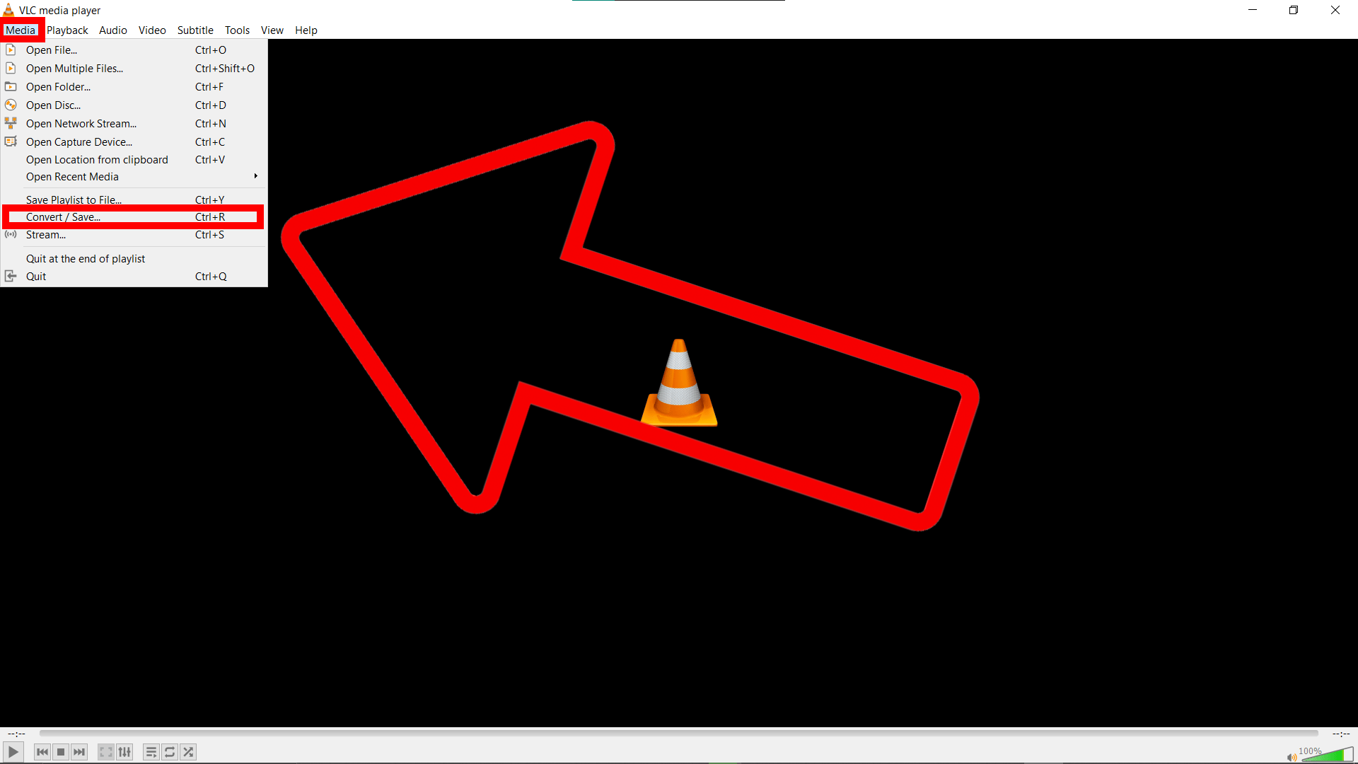 How To Reduce WAV File Size Using VLC: Step 2