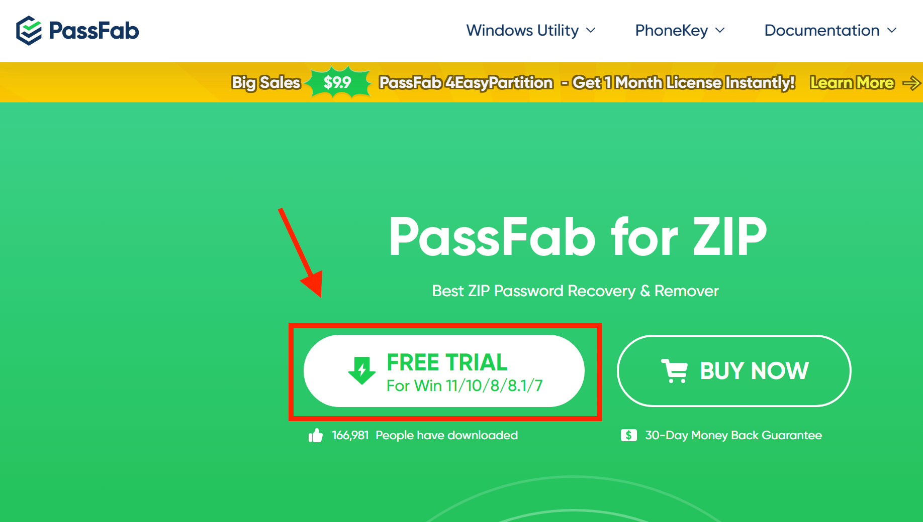 How To Use PassFab for ZIP: Step 1
