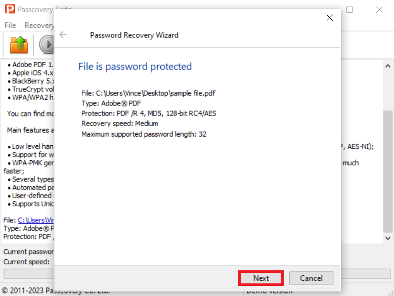 How To Unlock PDF Password in Windows: Step 3