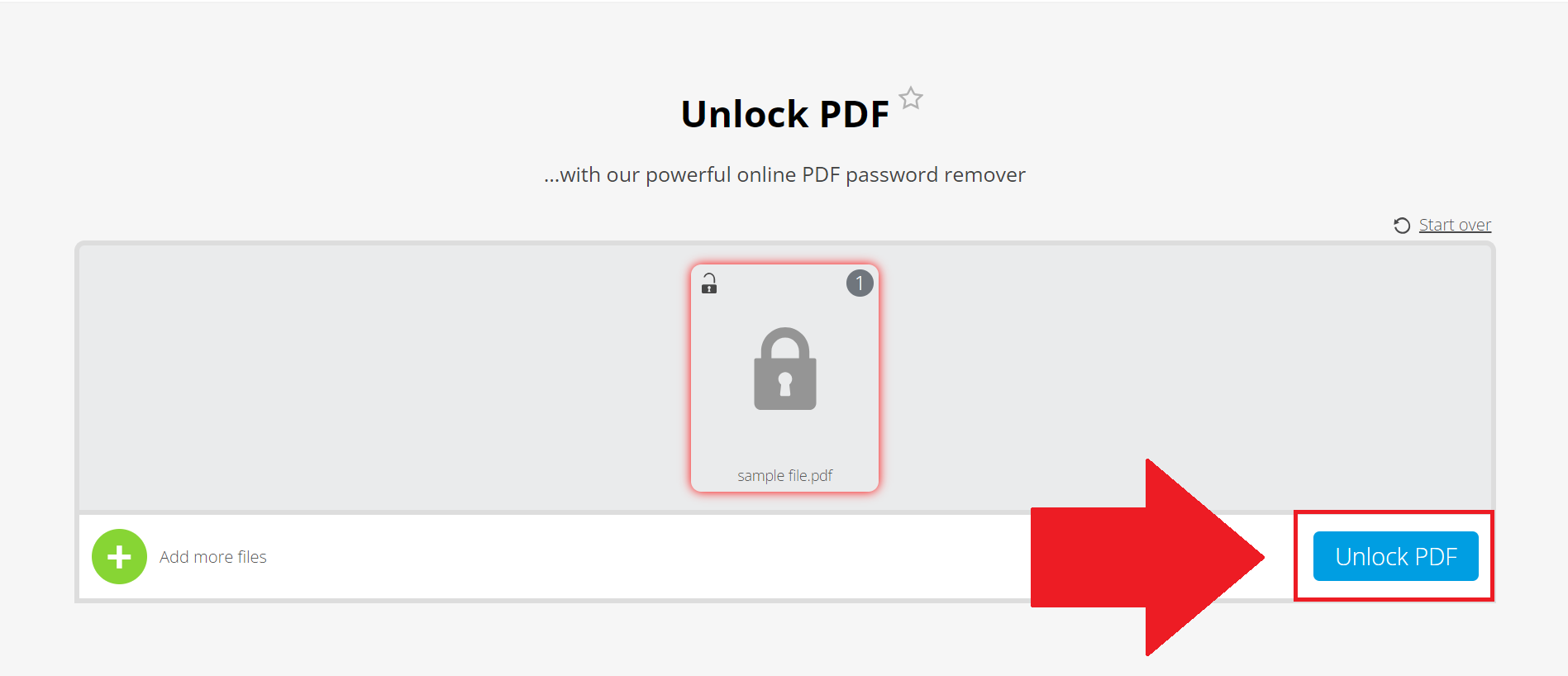 How To Unlock PDF Password Online: Step 3