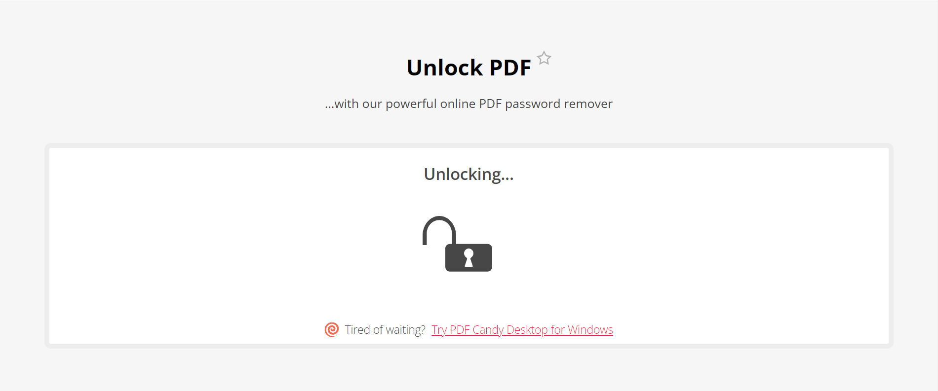 How To Unlock PDF Password Online: Step 3