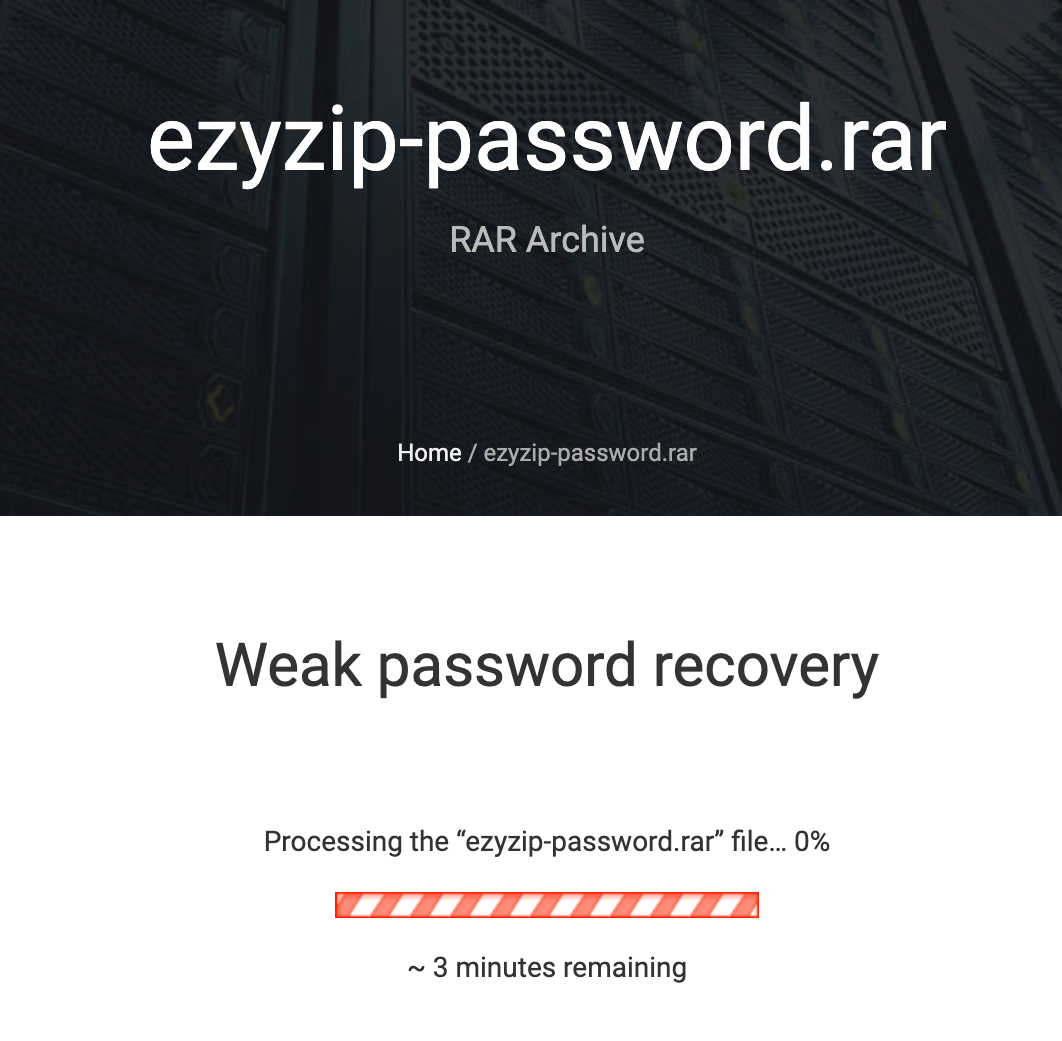 How To Remove Password From ZIP Using Online Services: Step 2