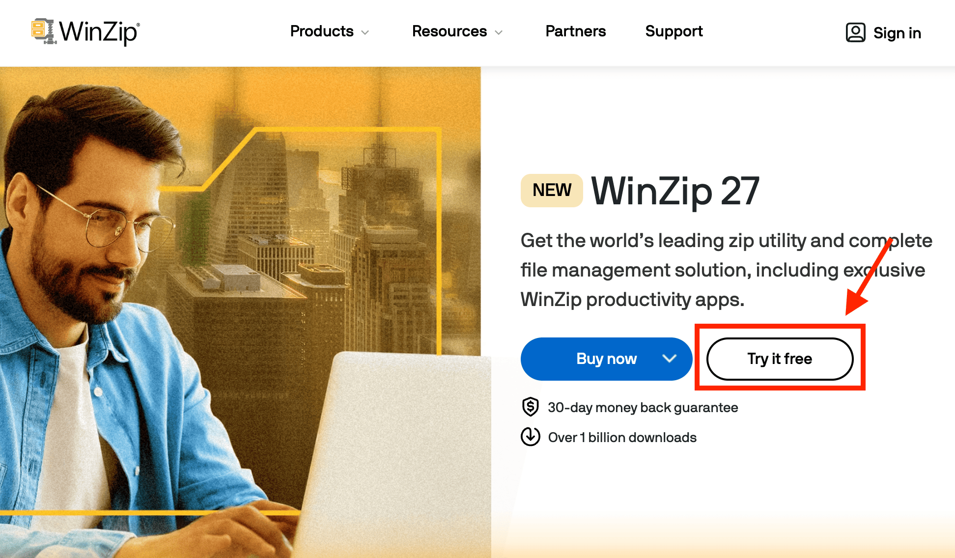 How To Unzip Using WinZip: Step 1