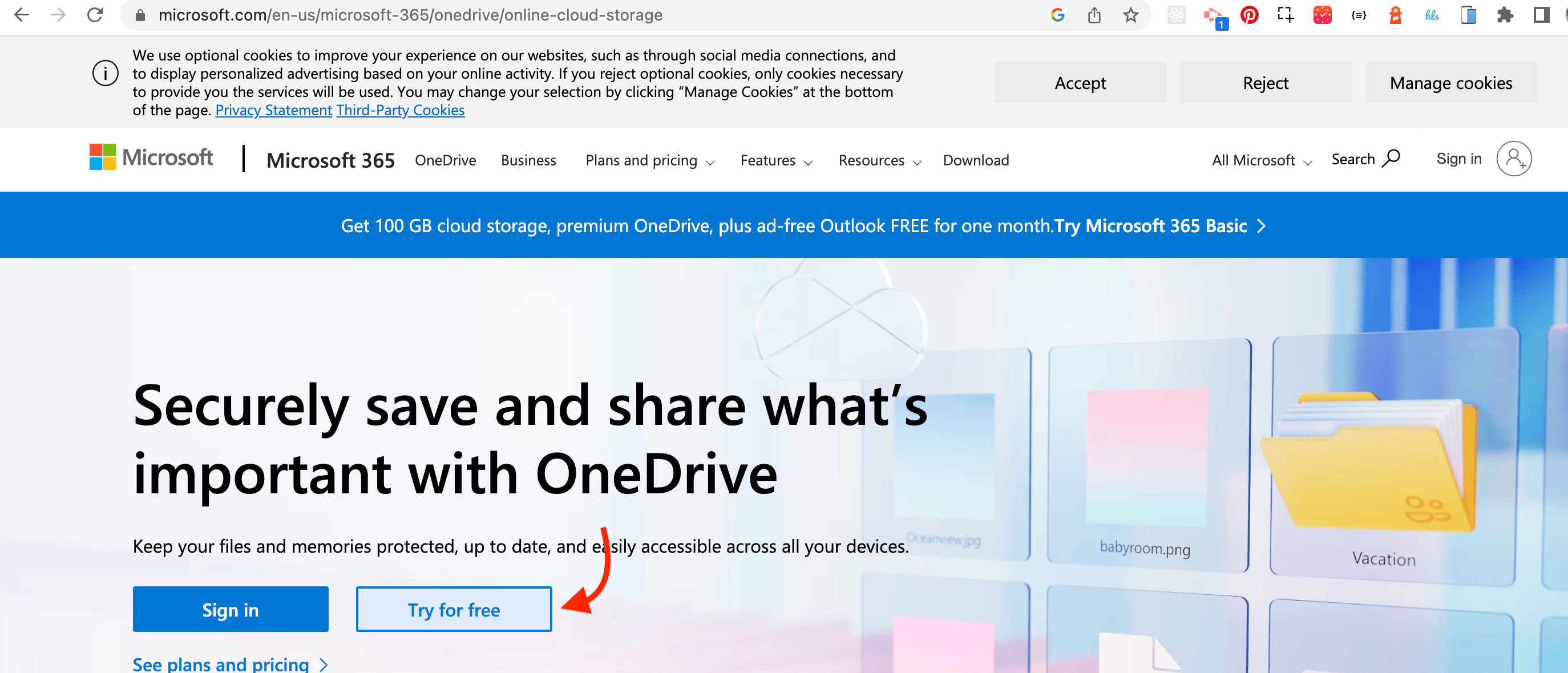 How To Upload Files Using OneDrive: Step 1