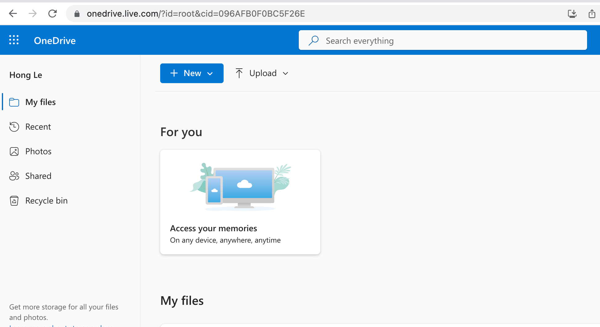 How To Upload Files Using OneDrive: Step 2